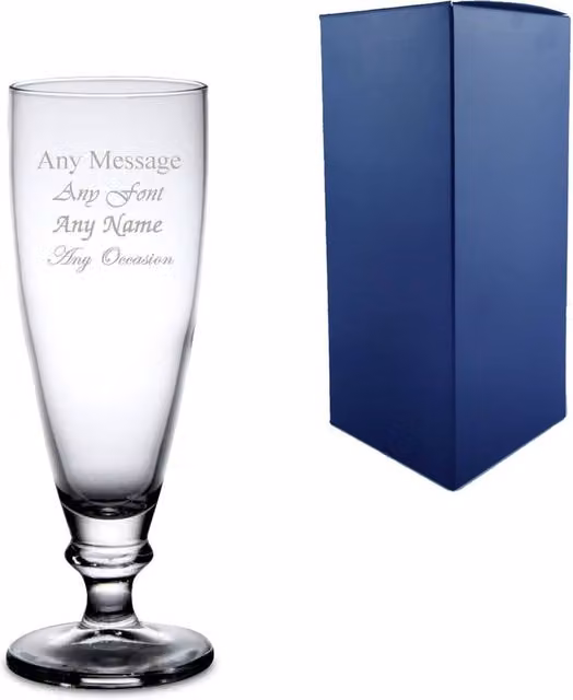 Uniqueful Personalised Harmony Beer Glass, 13.5oz, Clear