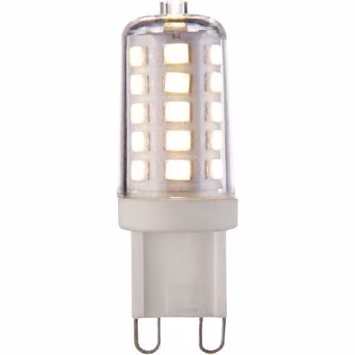 Loops 3.2W G9 Dimmable LED Capsule Bulb, 320 Lumen, 4000K Cool White, Transparent and White