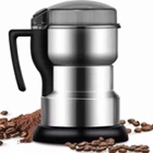 EONLION 400W Electric Coffee Bean, Nut and Spice Grinder in Silver Stainless Steel – 1