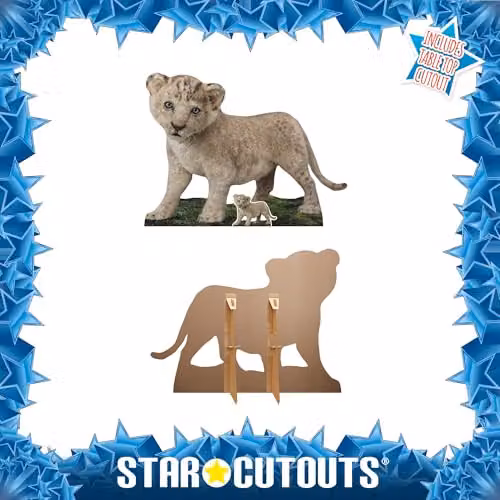 Star Cutouts SC4654 Wicked Lion Cub Cardboard Cutout 2-Pack, Multicolour Birthday Party Decoration, Height: 66 cm – 3