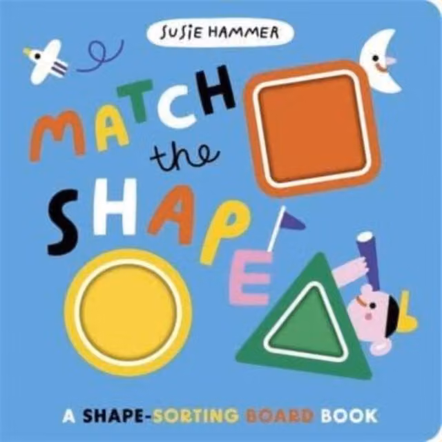 Ruth Symons Match the Shape Multicolour Cardboard Board Book