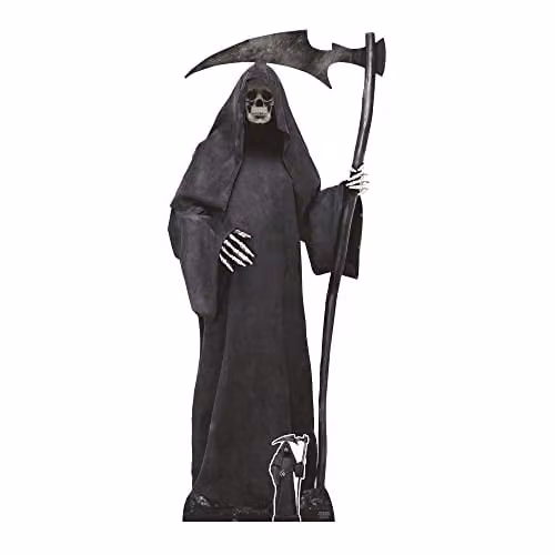 Star Cutouts SC4120 Grim Reaper Lifesize Black Cardboard Cutout