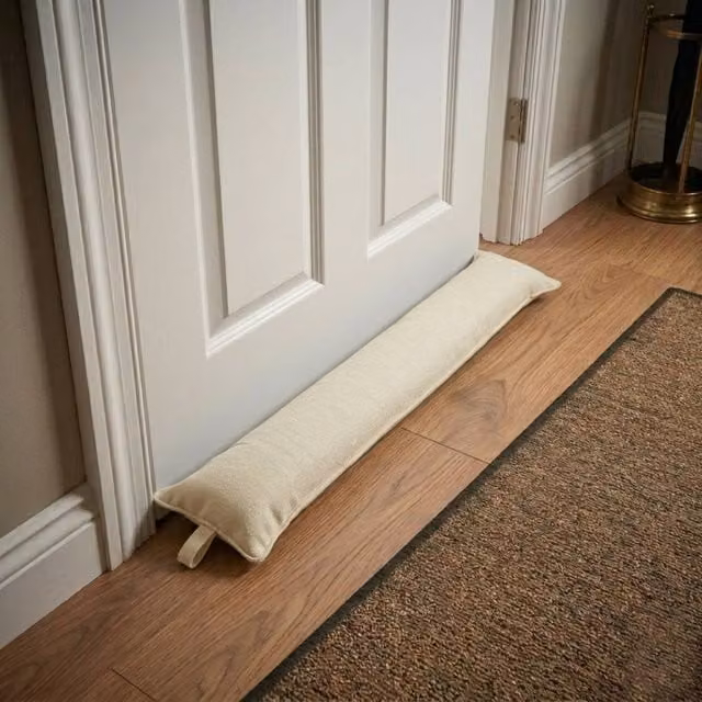 Snug City Premium Filled Draught Excluder for Doors and Windows in Beige