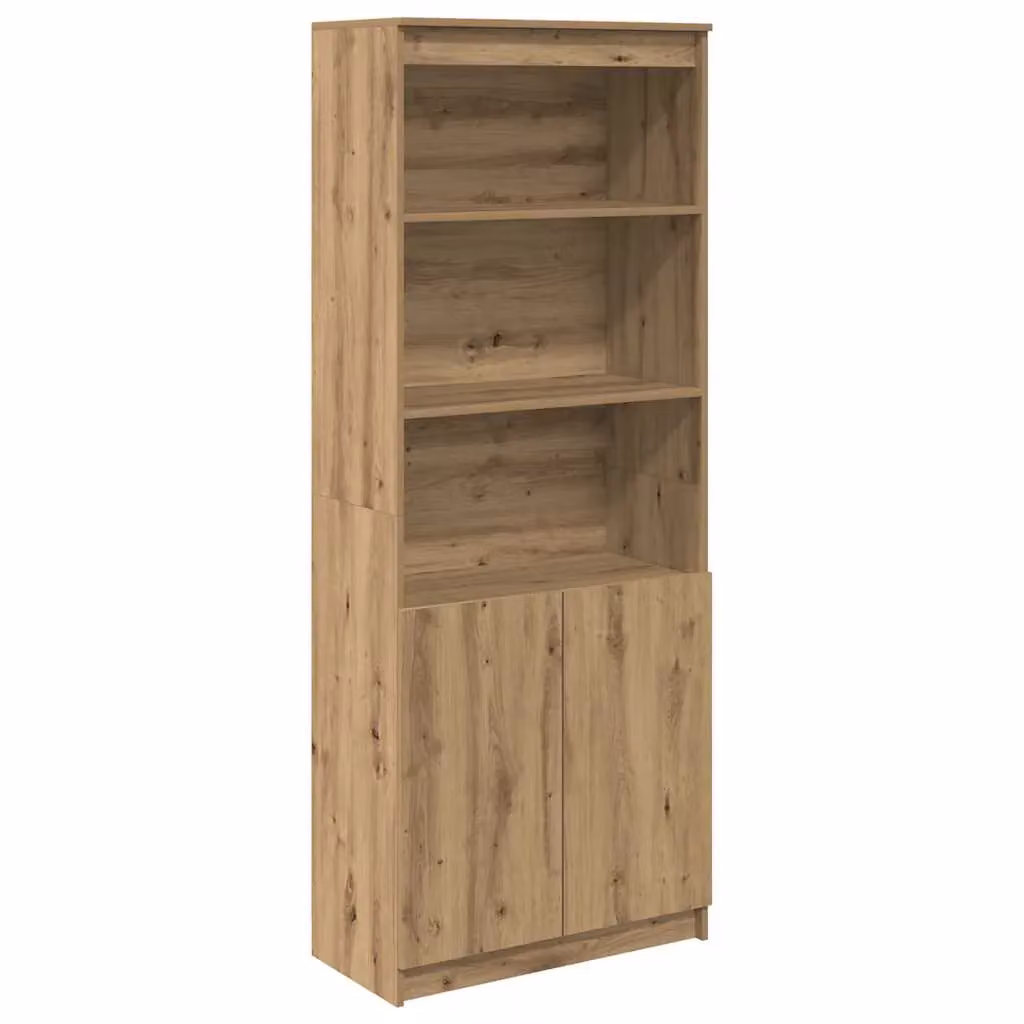 Berkfield Home Artisan Oak Highboard in Brown, W/D/H: 70 x 35 x 180 cm – 2