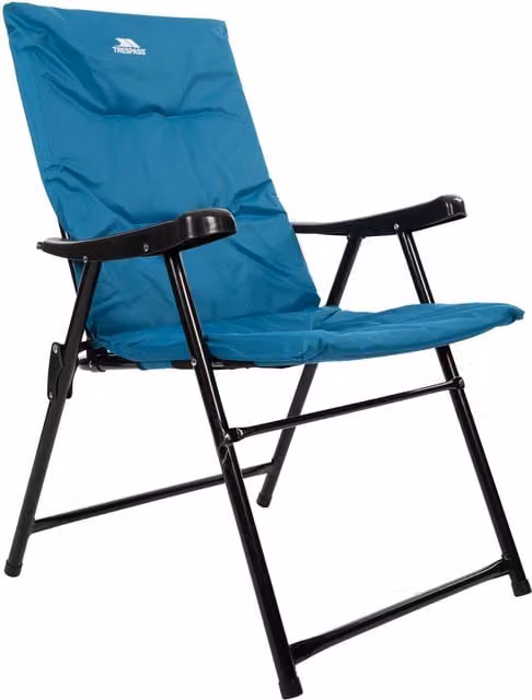 Trespass Paddy Folding Padded Deck Chair in Blue – 1