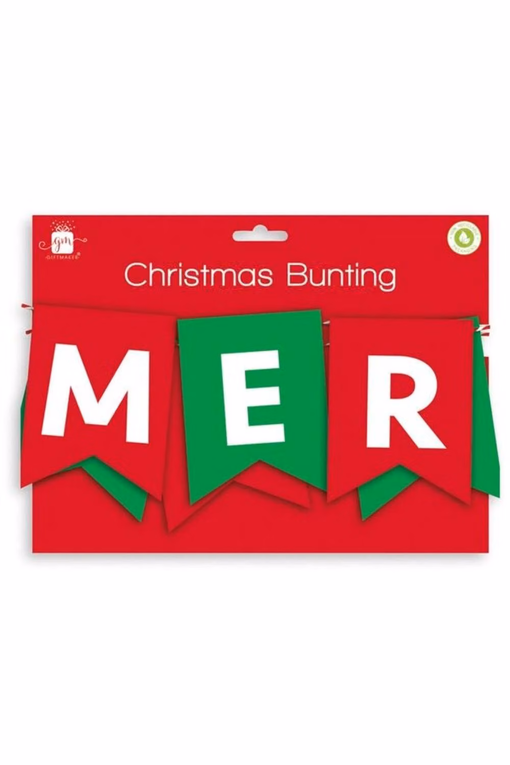 KDMD Red and Green Felt Christmas Bunting Pennant Set of 2 – 2