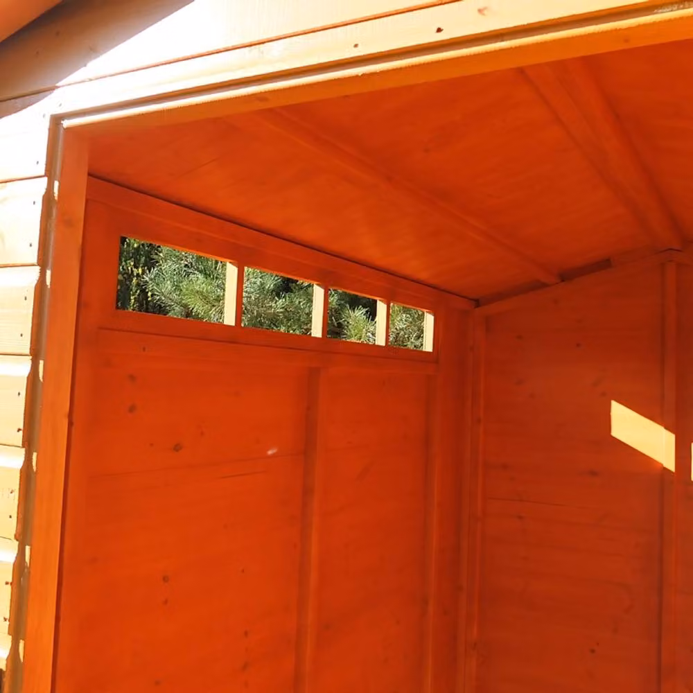 Shires Security Apex Handmade Wooden Garden Shed in Brown, W: 243.84 cm, D: 182.88 cm, H: 213.36 cm – 2