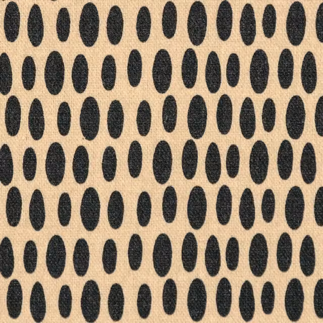 Ante Decor Mercury Fabric Shadow Dotted Cotton Modern Cushion in Grey, Black and Beige