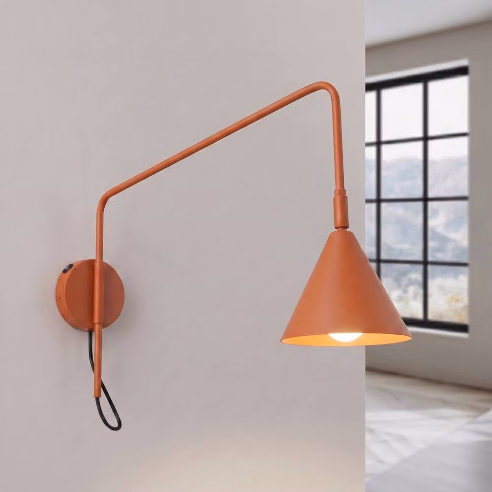 Sollux Lighting Modern Metal Wall Lamp in Terracotta, W/D/H: 30 x 14 x 61 cm – 2