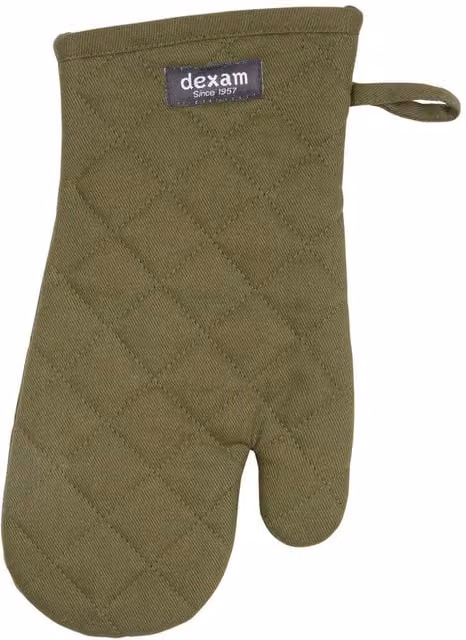Dexam Love Colour Gauntlet Adult Cotton Gloves in Olive Green and Multicolour