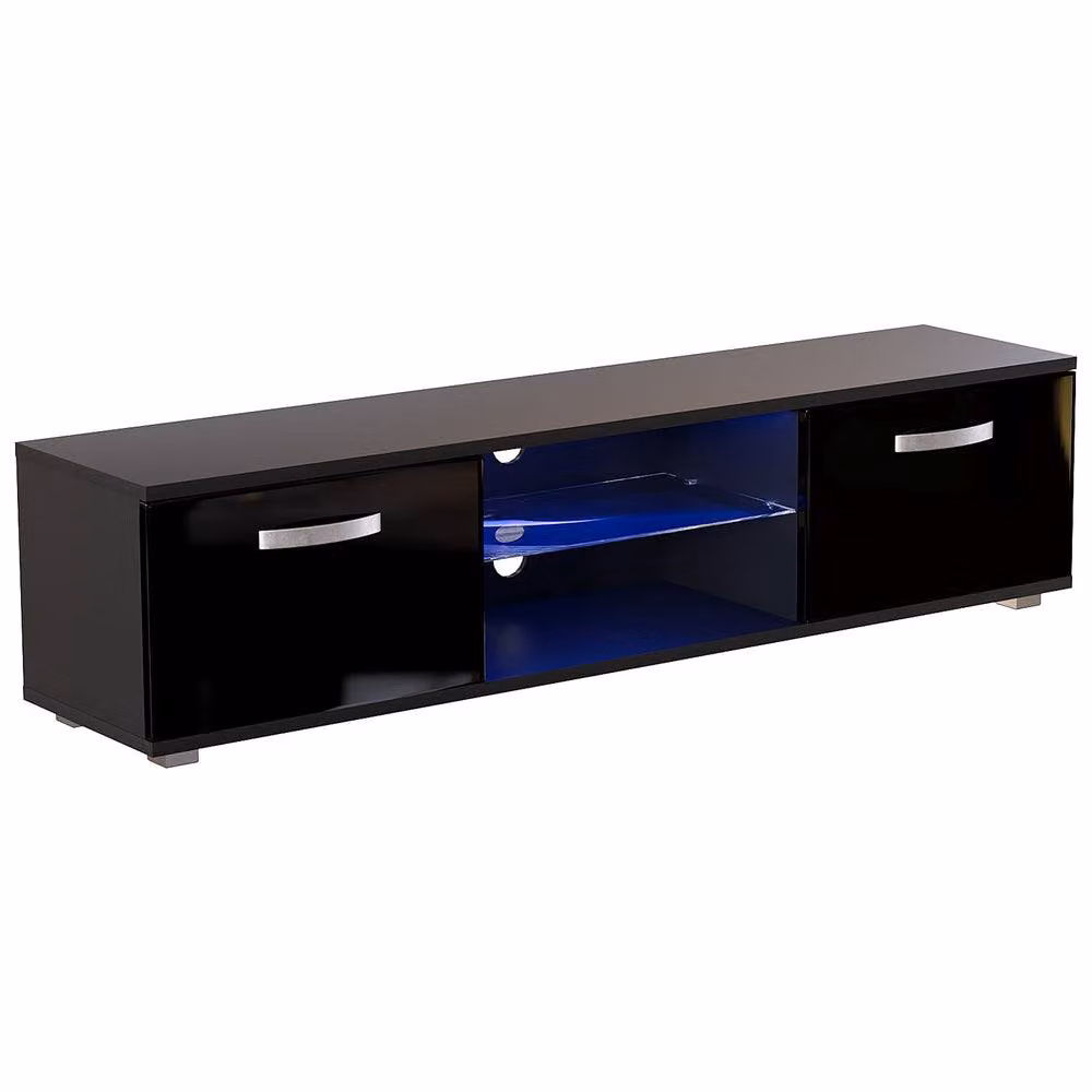 HD Designs Vida Designs Cosmo 2 Door LED TV Unit, Black, Width: 160 cm – 2