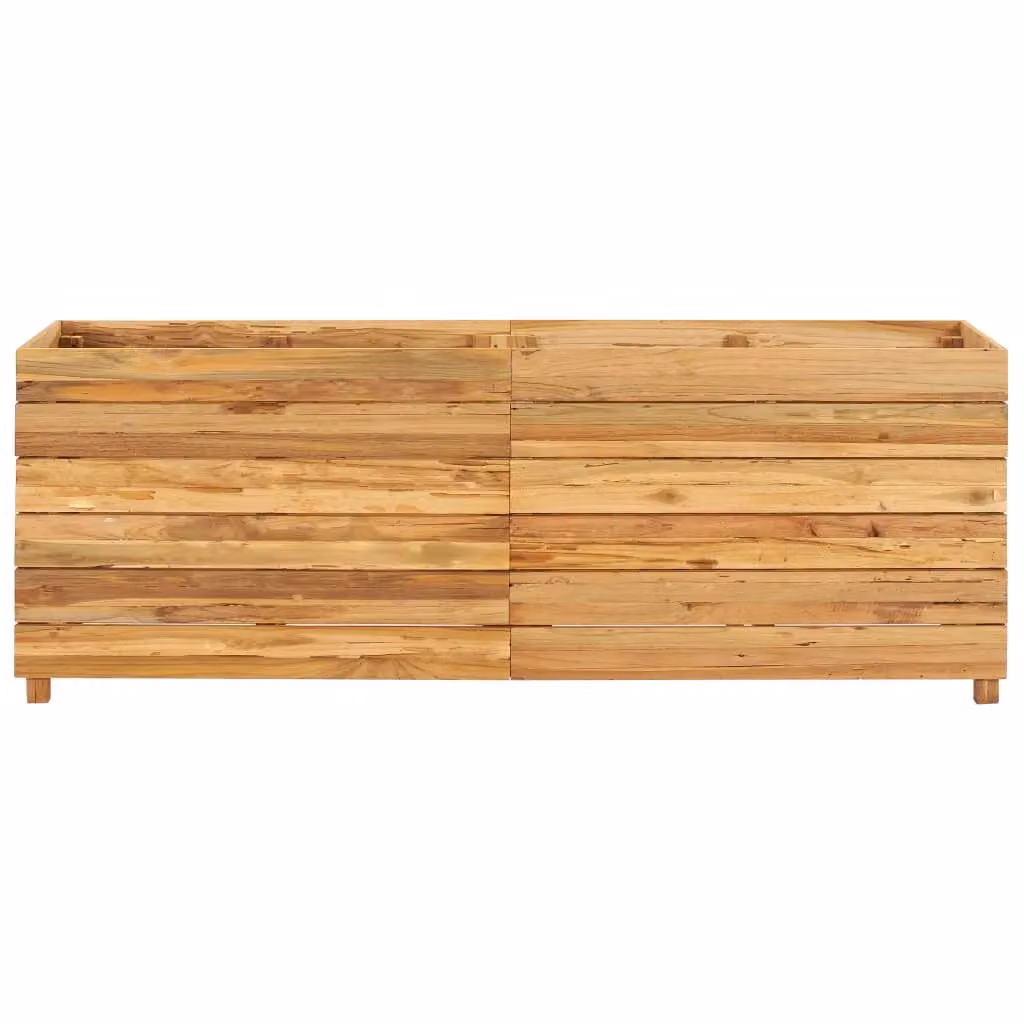 Berkfield Home Raised Bed in Brown Solid Wood and Steel, W/D/H: 150 x 40 x 55 cm – 2