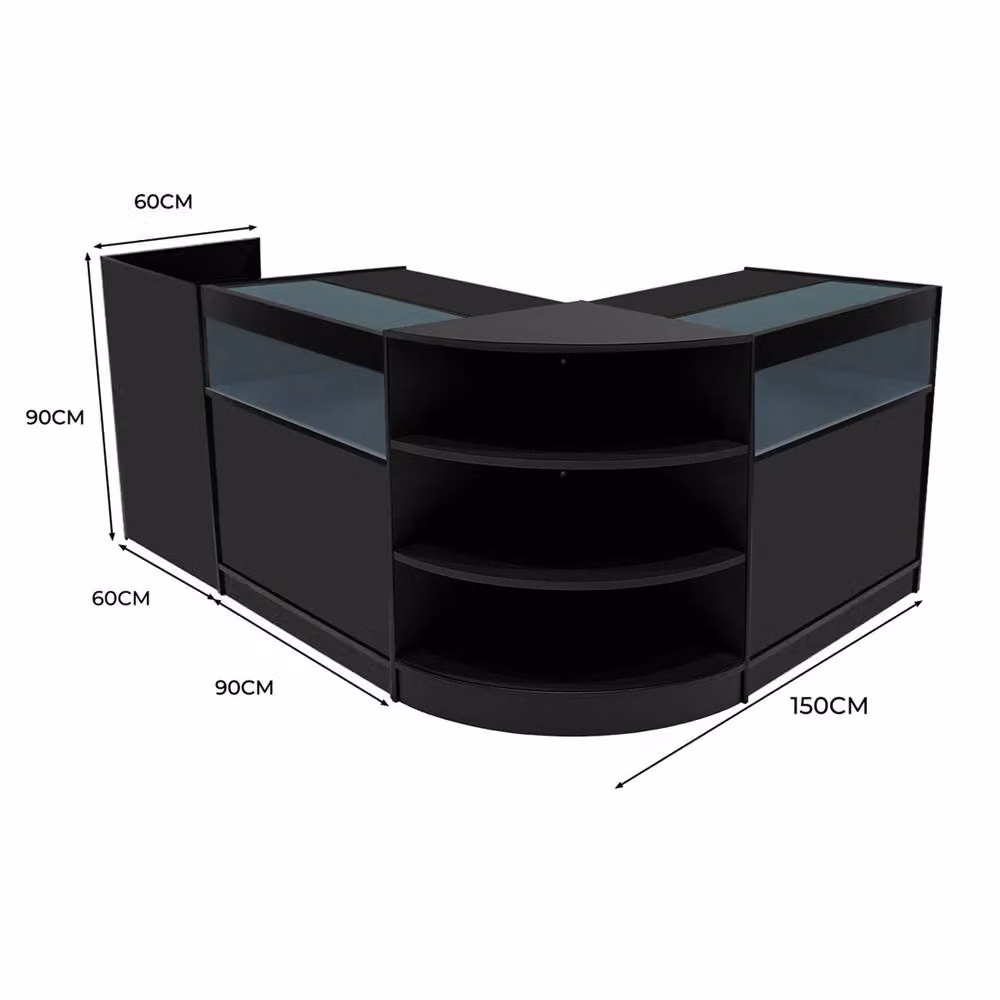 Monstershop Sagittarius LED Shop Counter Set LM60, TB60 and 2 x B900 in Black – 2