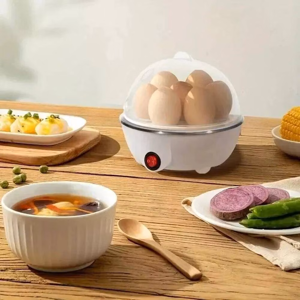 FLAVORA Multi-Function Electric Egg Boiler Steamer in White – 3