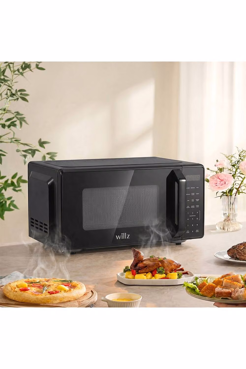 Living and Home 20L Solo Microwave Oven with Touch Control, 700W, Black – 2