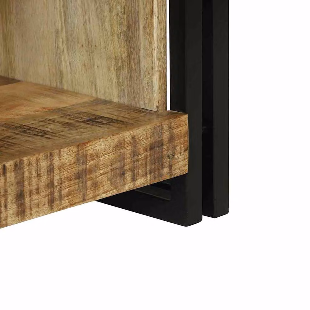 Berkfield Home Beautiful Mango Wood Coffee Table, Brown, W/D/H: 90 x 50 x 38 cm – 4