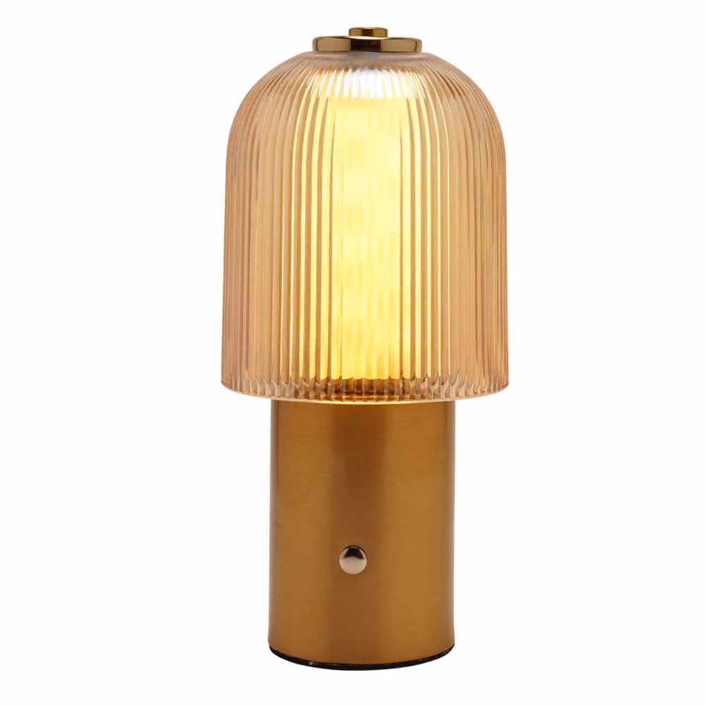 Hestia Bronze USB LED Touch Table Lamp with Rechargeable Battery and Warm White Light – 2