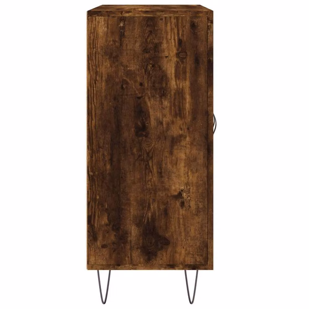 Berkfield Home Smoked Oak Sideboard in Brown, W/D/H: 90 x 34 x 80 cm – 4