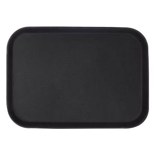 Argon Tableware Black Rectangular Non-Slip Serving Tray, W: 35.5 cm, D: 25 cm