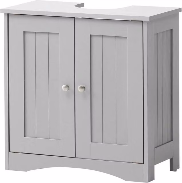 FORGEVIO Freestanding Under Sink Bathroom Storage Cabinet in Matt Grey