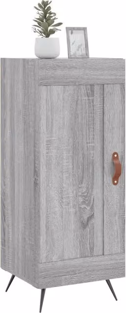 Berkfield Home Grey Sonoma Sideboard in Engineered Wood, W/D/H: 34.5 x 34 x 90 cm – 1