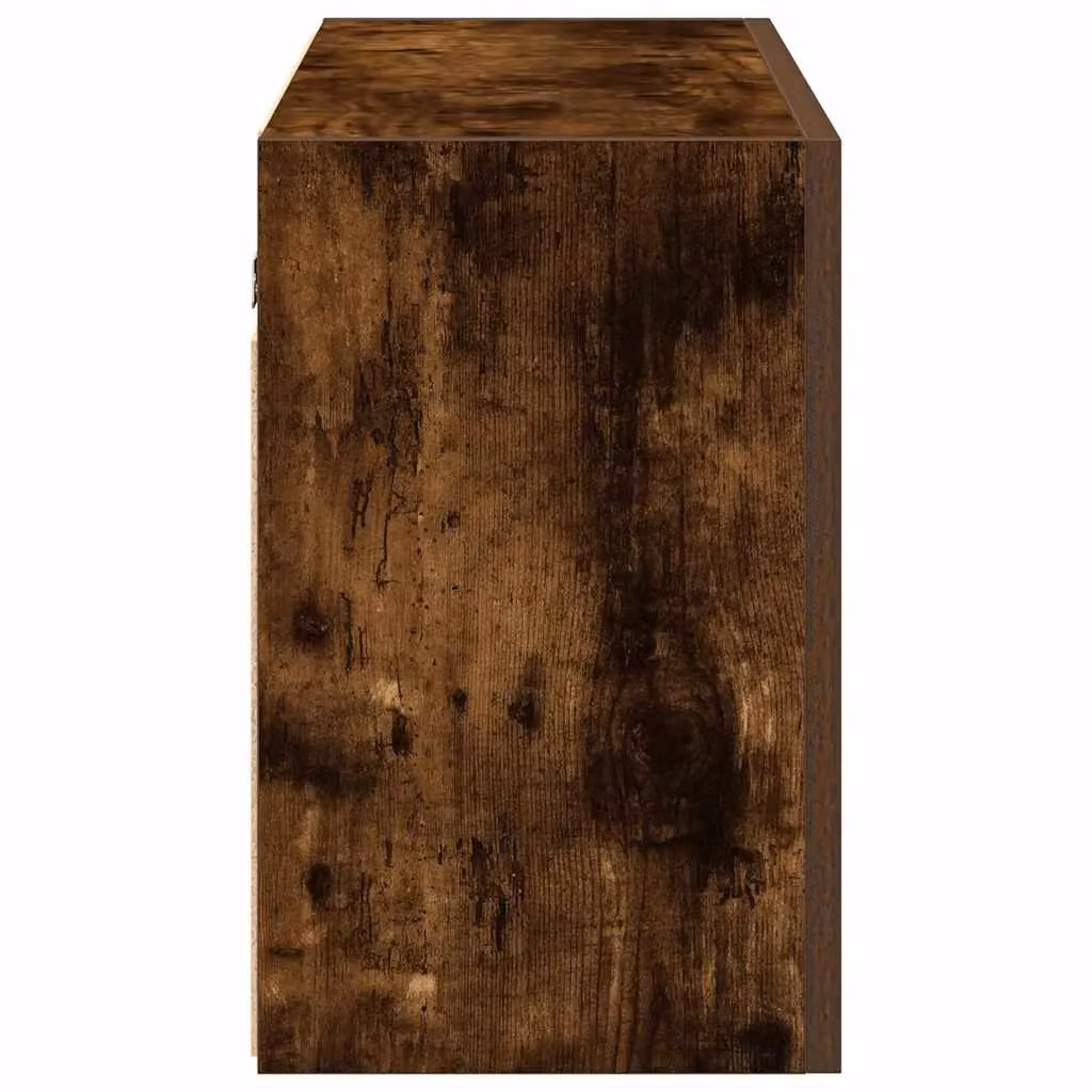 Berkfield Home Smoked Oak Bathroom Wall Cabinet, Brown, W/D/H: 100 x 25 x 40 cm – 3