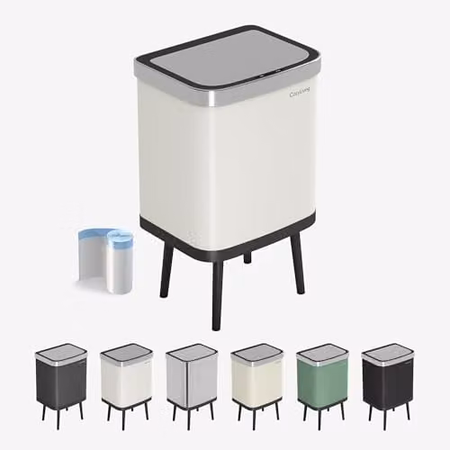 MCC Direct Smart Sensor Motion Activated Kitchen Waste Bin, White, 35L – 1