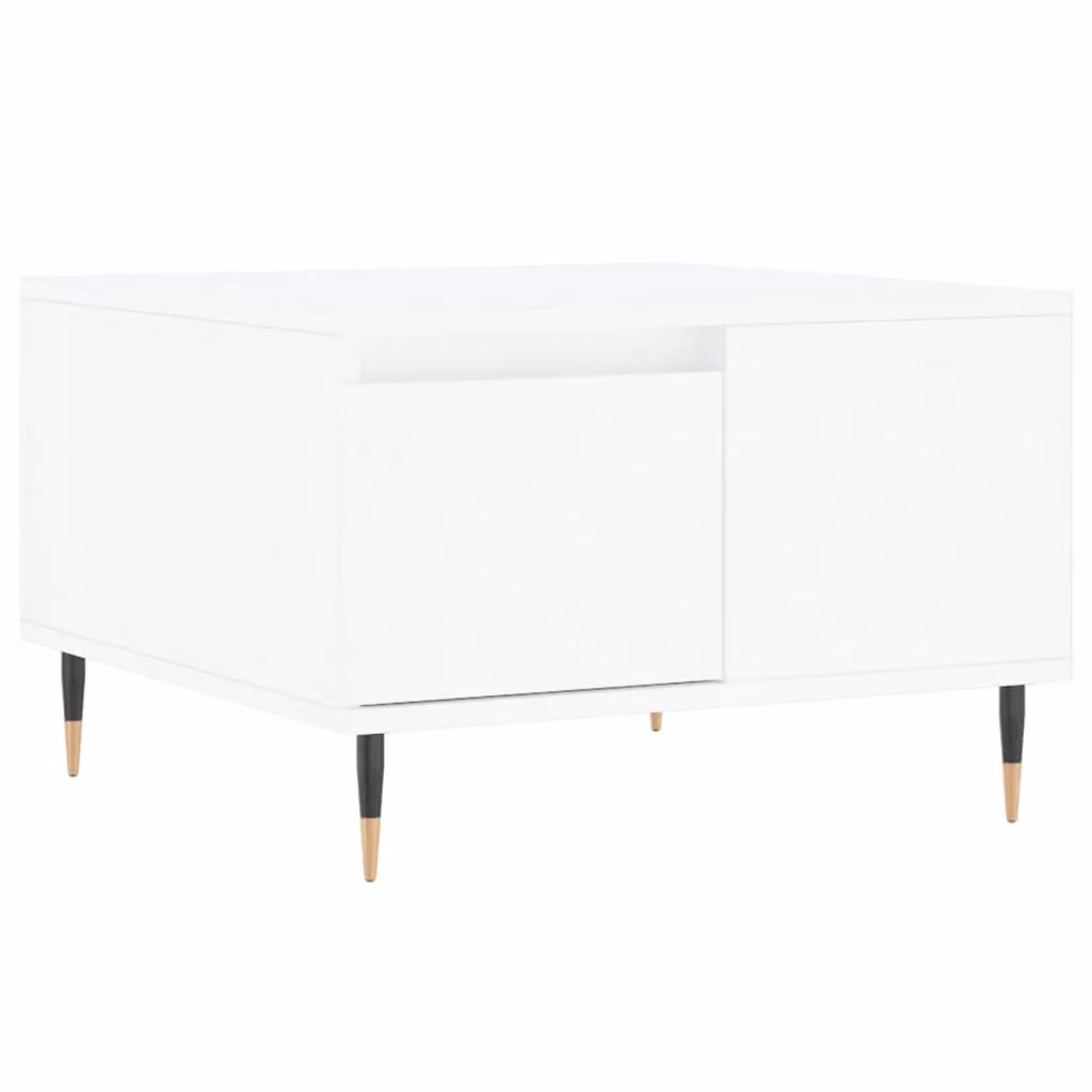 Berkfield Home Modern White Square Coffee Table W/D/H: 55 x 55 x 36.5 cm – 2