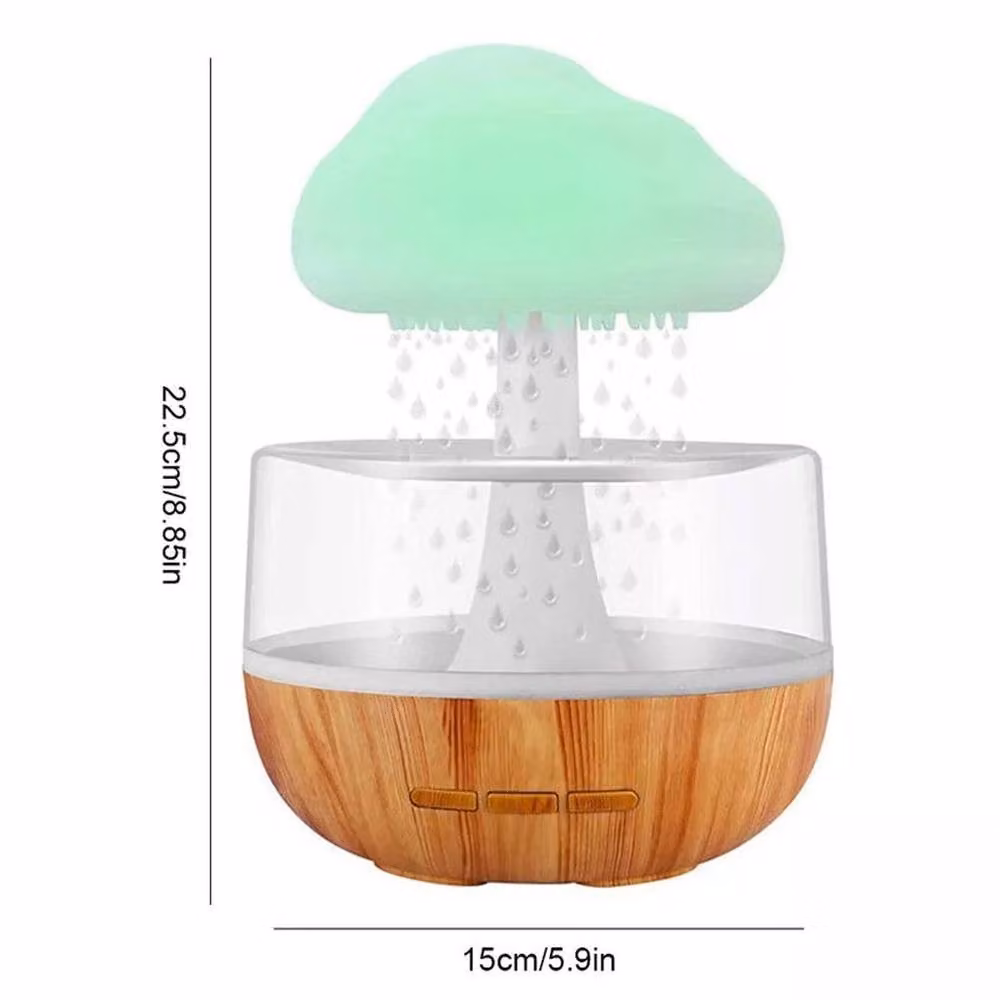 SPETLEK Rain Cloud Air Humidifier and Aroma Diffuser with 7-Colour Night Light, Multicolour – 2