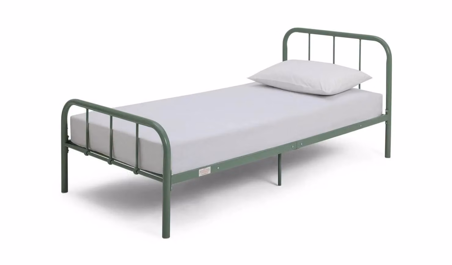 Charlie Single Metal Bed Frame in Green