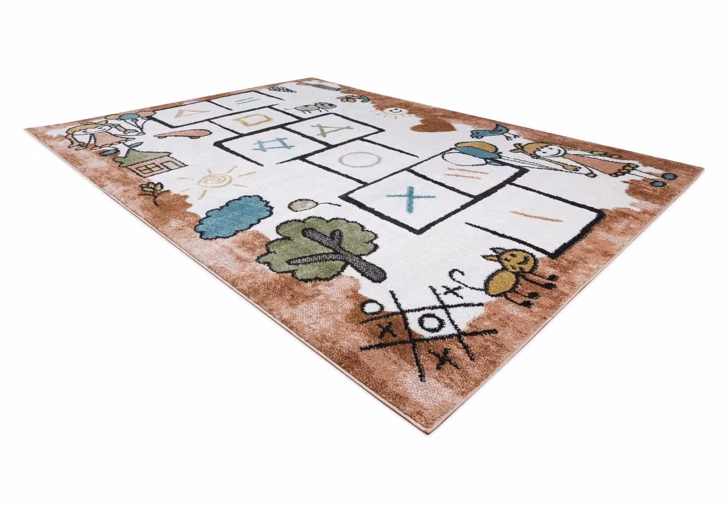 RugsX Fun Kids Motif Rectangular Rug in Pink and Multicolour, W: 160 cm, L: 220 cm – 3