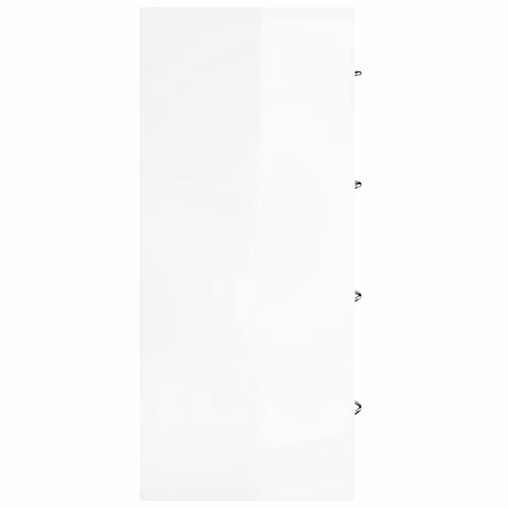 Berkfield Home Sideboard with 4 Drawers, High Gloss White, W: 60 cm, D: 30.5 cm, H: 71 cm – 2