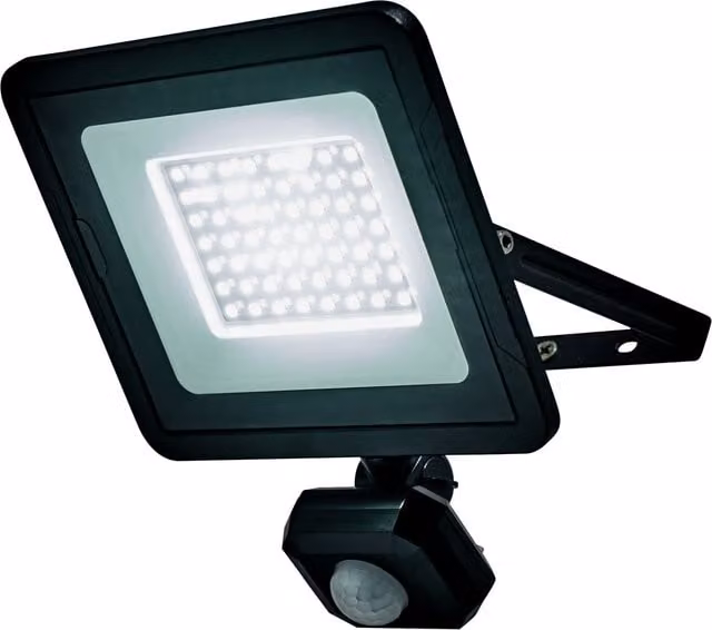 Litecraft Fergus 30W Outdoor LED Flood Light with PIR Motion Sensor, Black