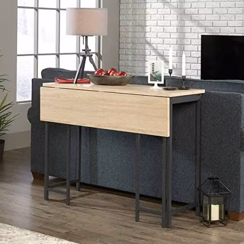 Teknik Industrial High Work Table with Extendable Oak MDF Laminate Top – 2
