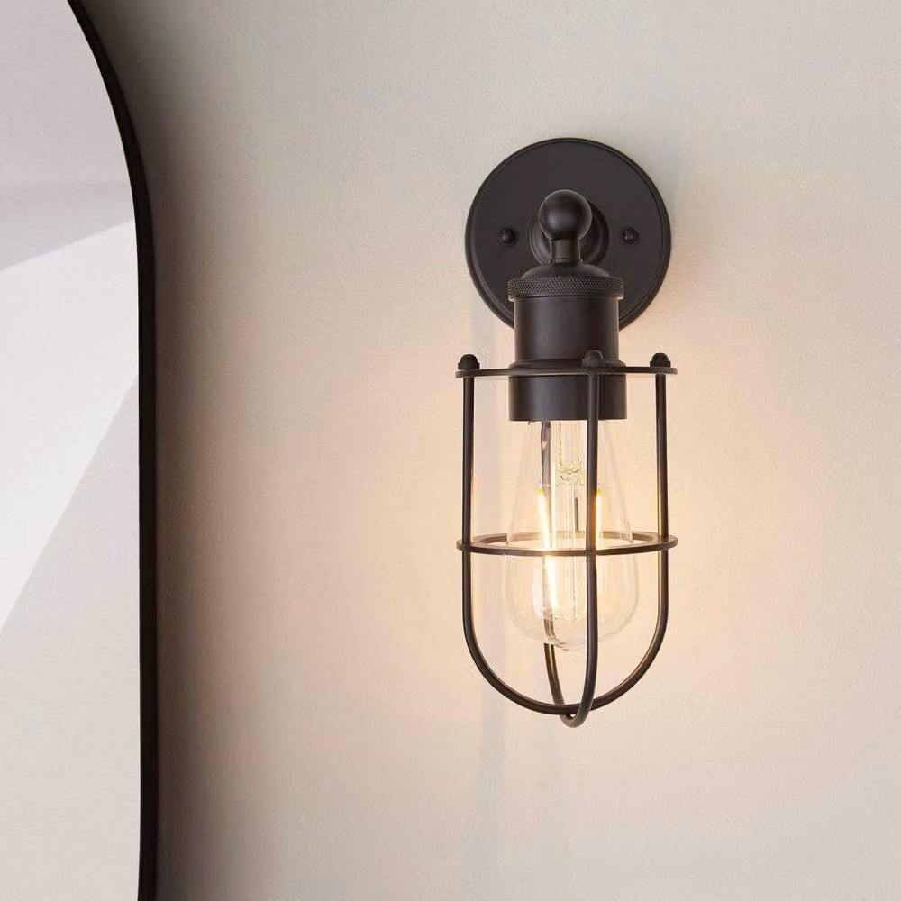 Netlighting TREVISO Contemporary Metal Bathroom Wall Lamp, Black – 3