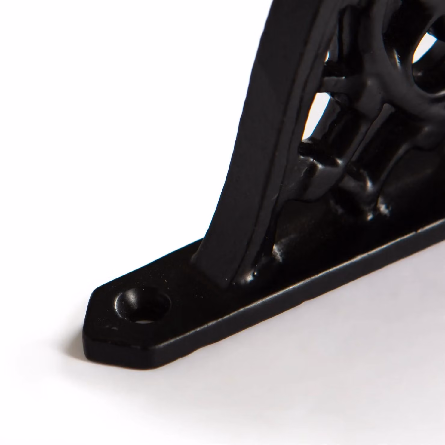 Hammer and Tongs Honeycomb Iron Shelf Bracket, Pack of 4, Matt Black, Diameter: 100 mm – 2
