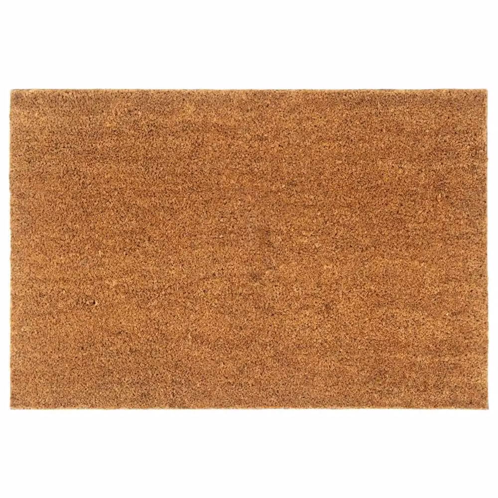 Berkfield Home Brown Coir and PVC Rectangular Door Mat, W: 60 cm, D: 90 cm – 1