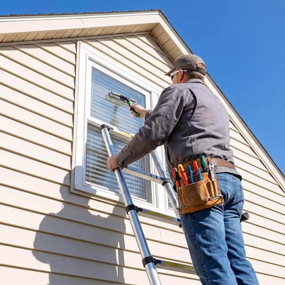 Alivio 3.2m Heavy Duty Telescopic Extension Ladder in Silver with 150kg Capacity – 6