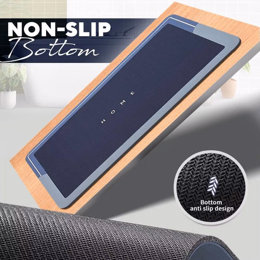 Kelvenix Blue Non-Slip Quick-Drying Bathroom Toilet Mat – 4