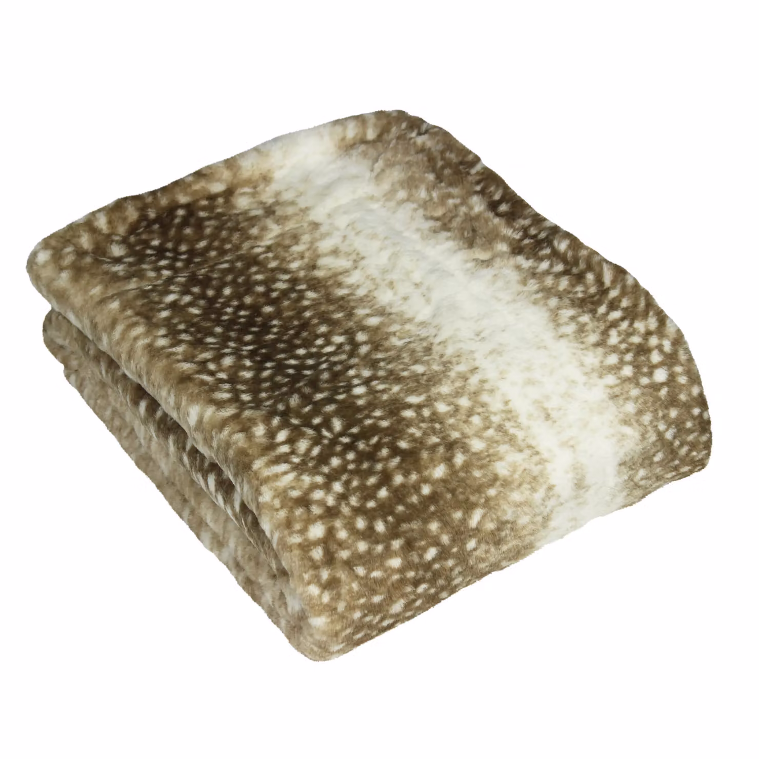 Paoletti Fawn Deerskin Printed Faux Fur Throw in Brown and Beige, W/D/H: 130 x 180 cm – 4