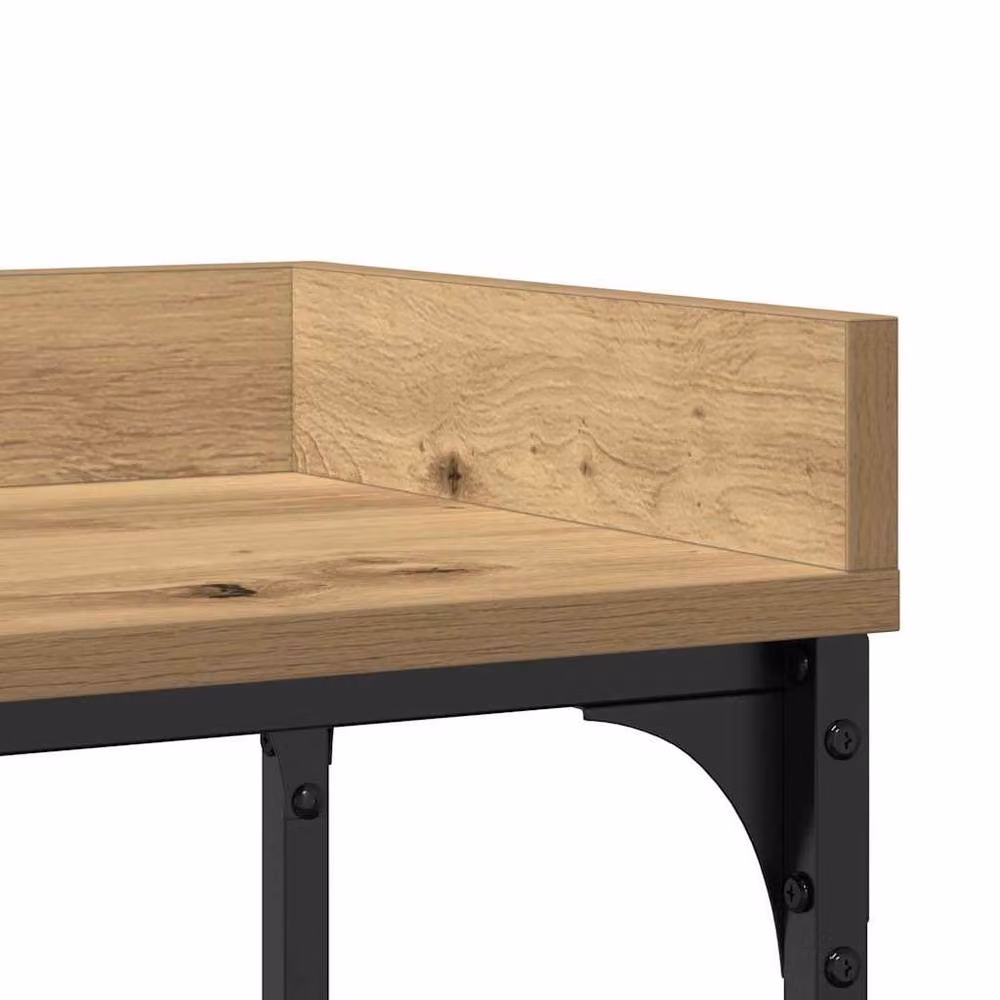 Berkfield Home Artisan Oak Console Table in Brown, W/D/H: 100 x 30 x 80 cm – 4
