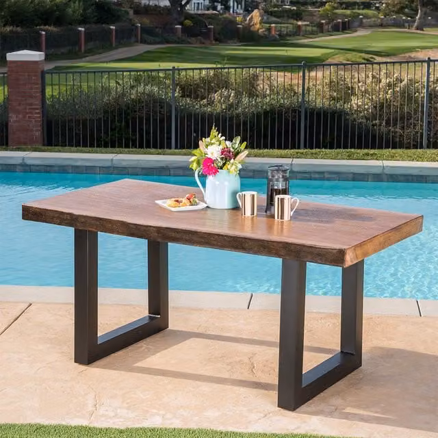 Livingandhome Set of 2 Black Steel Industrial Square Table Legs, Height: 90 cm
