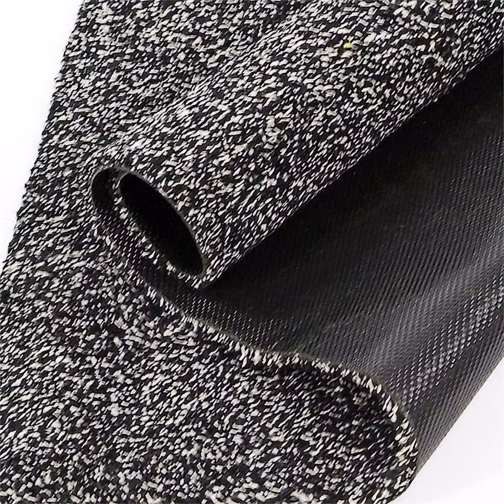FLAVORA Black Absorbent Anti Slip Washable Rectangular Door Mat W/D/H: 100 x 100 x 1 cm – 2