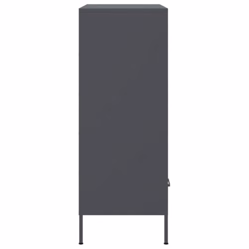 vidaXL Anthracite Steel Highboard, W/D/H: 68 x 39 x 101.5 cm – 5