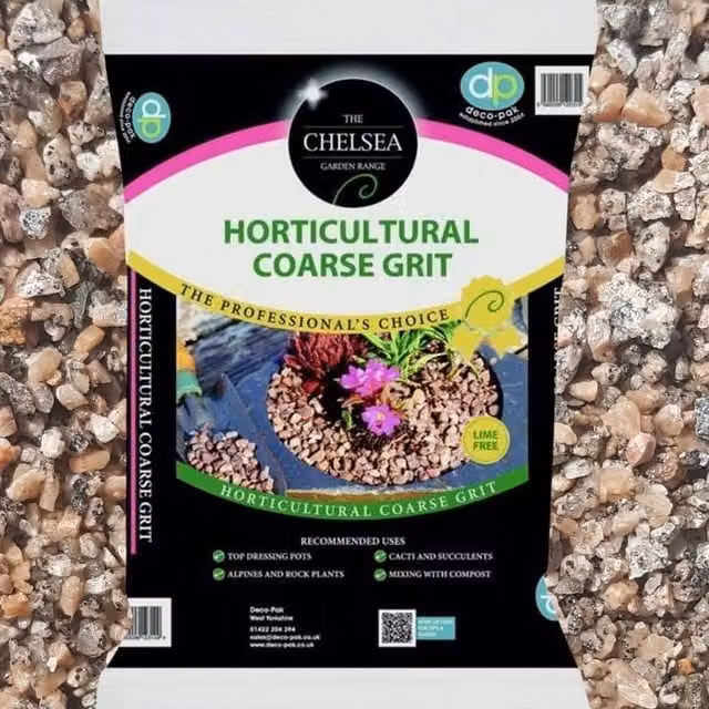 Deco-Pak Coarse Brown Horticultural Potting Grit and Gravel for Indoor Plants and Ornamental Gardens, 4kg