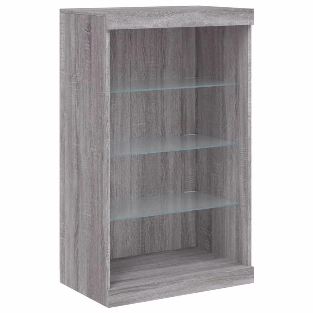 Berkfield Home Modern Sideboard with Integrated LED Lights in Grey Sonoma, W: 60.5 cm, D: 37 cm, H: 100 cm – 2