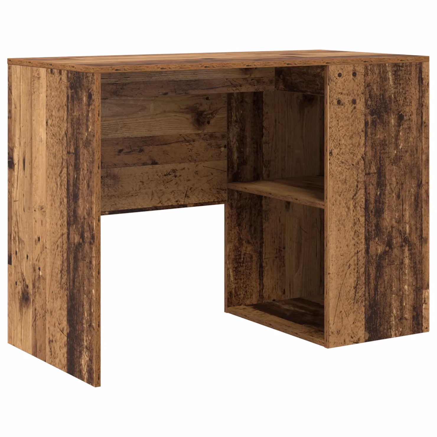 Berkfield Home Writing Desk in Brown Engineered Wood with Small Storage – 2