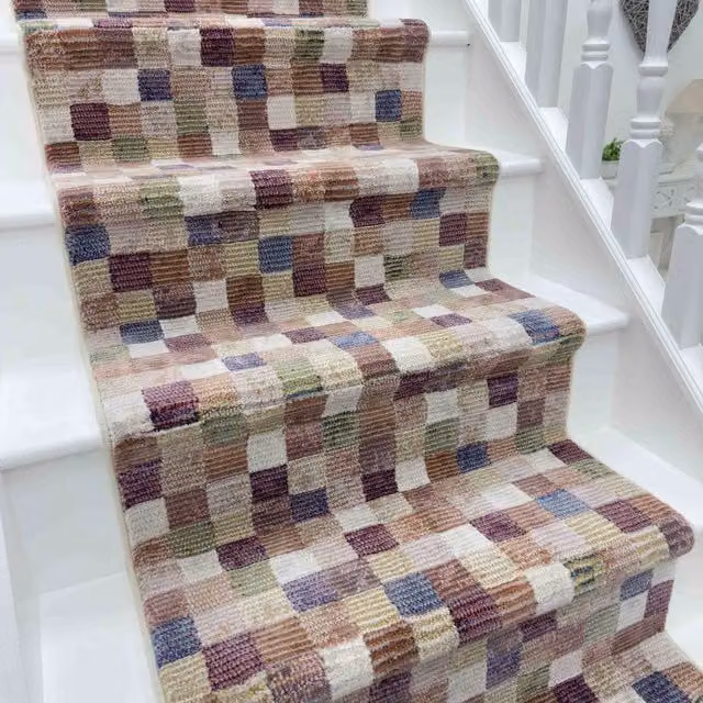 runrug Eclipse Stair Runner Carpet, Multicolour, W: 66 cm, L: 630 cm – 1