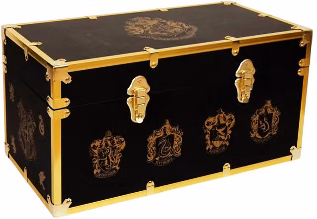 Warner Bros Harry Potter Alumni Vintage Black and Gold Luggage Chest – 1