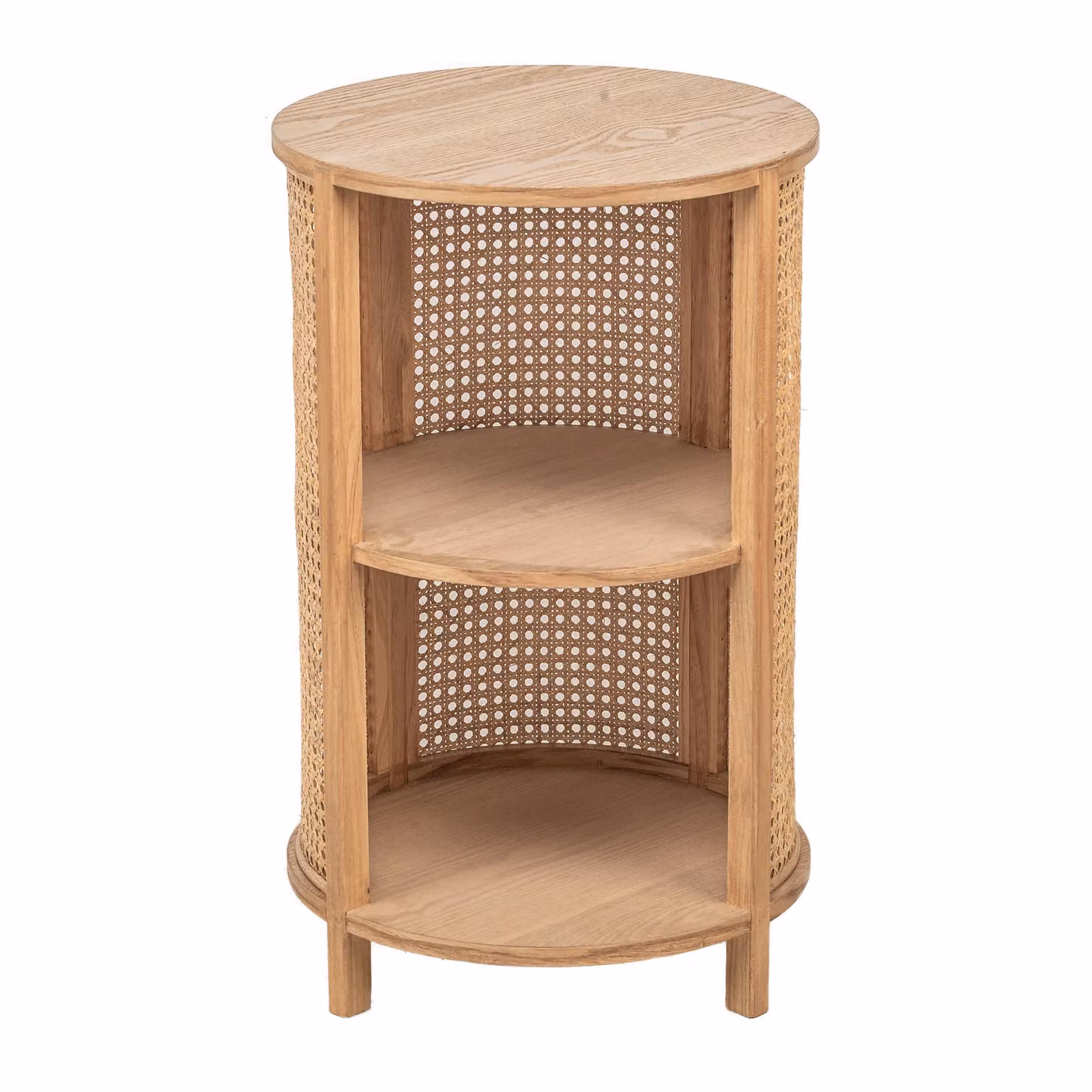 Nordlys Scandinavian Beech Wood Bedside Table in Dark Brown – 4